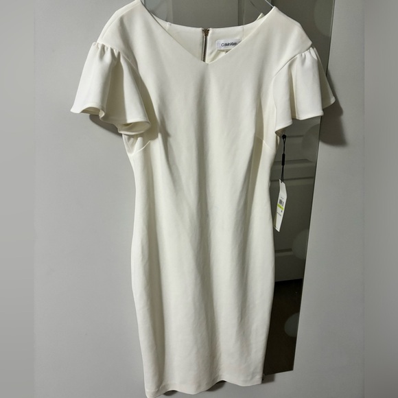NWT Calvin Klein white dress - Picture 1 of 3